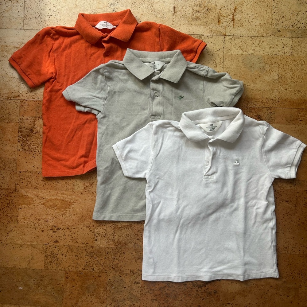 H&M Boys Polo Shirt Bundle Size 4-6T (3 Pack)